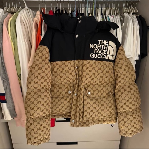 Gucci Shoes - The North Face Kids Beige and Black Puffer Jacket